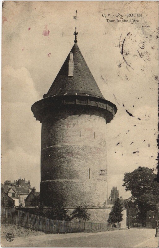 Carte postale ancienne Rouen - Tour jeanne d'arc à Rouen