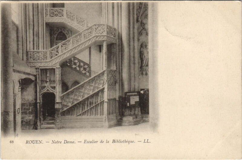Carte postale ancienne Rouen - Notre dame à Rouen