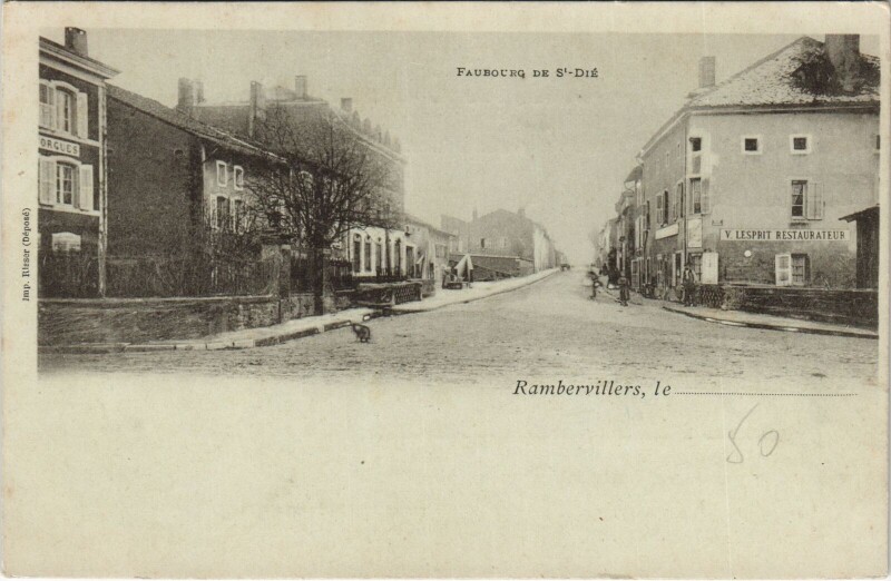 Carte postale ancienne Rambervillers - Faubourg de à Rambervillers