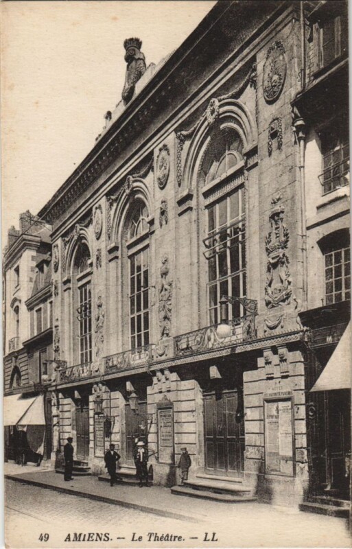 Carte postale ancienne Amiens le Theatre à Amiens