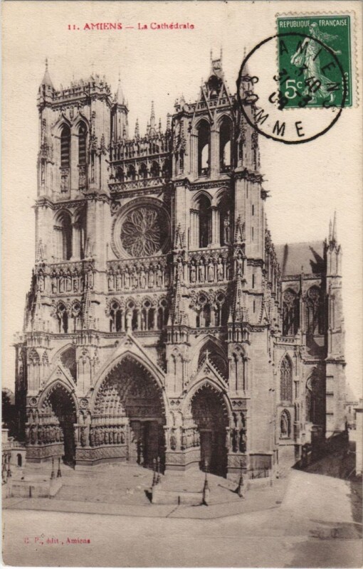 Carte postale ancienne Amiens Cathedrale à Amiens