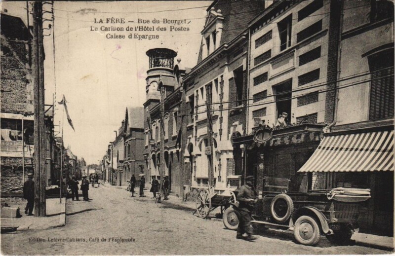 Carte postale ancienne La Fere Rue du Bourget