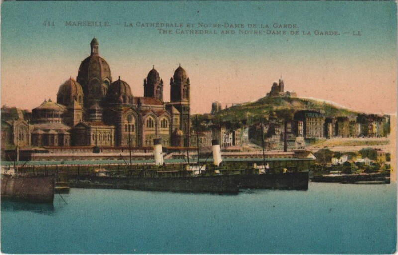 Carte postale ancienne Marseille - La cathedrale à Marseille