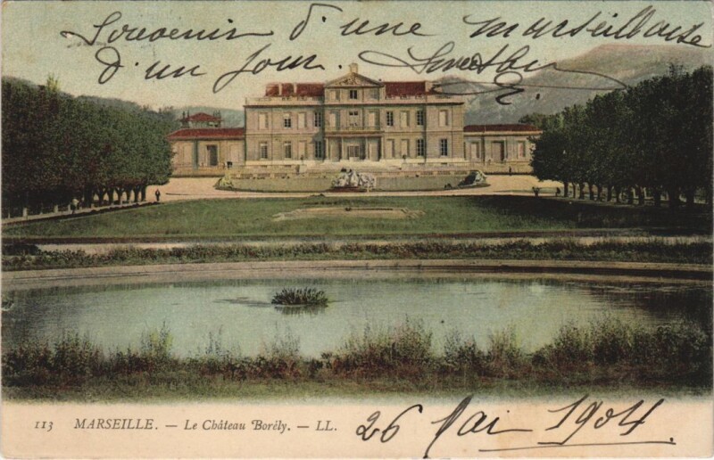 Carte postale ancienne Marseille - La chateau borely à Marseille