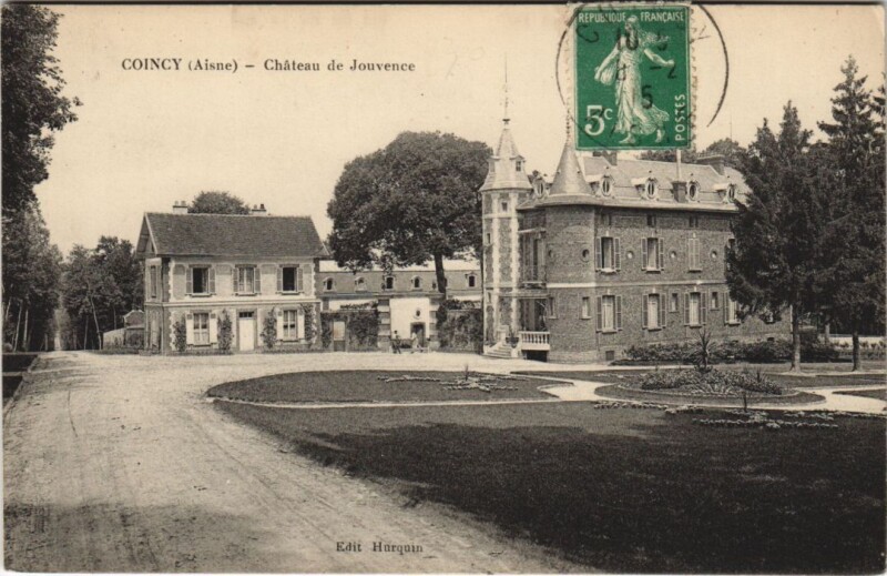 Carte postale ancienne Coincy Chateau du buisson à Coincy