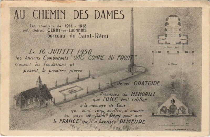 Carte postale ancienne Chemin des Dames Le fort de la malmaison à La Malmaison