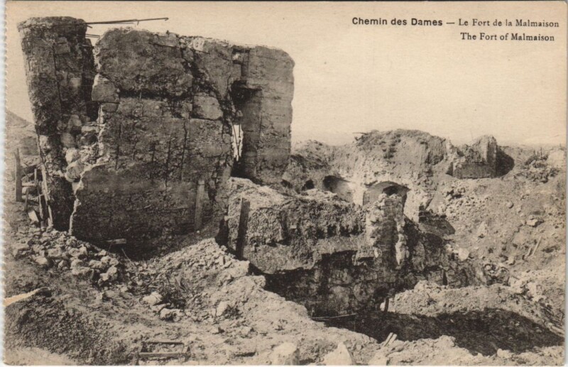 Carte postale ancienne Chemin des Dames Carriere du montparnasse