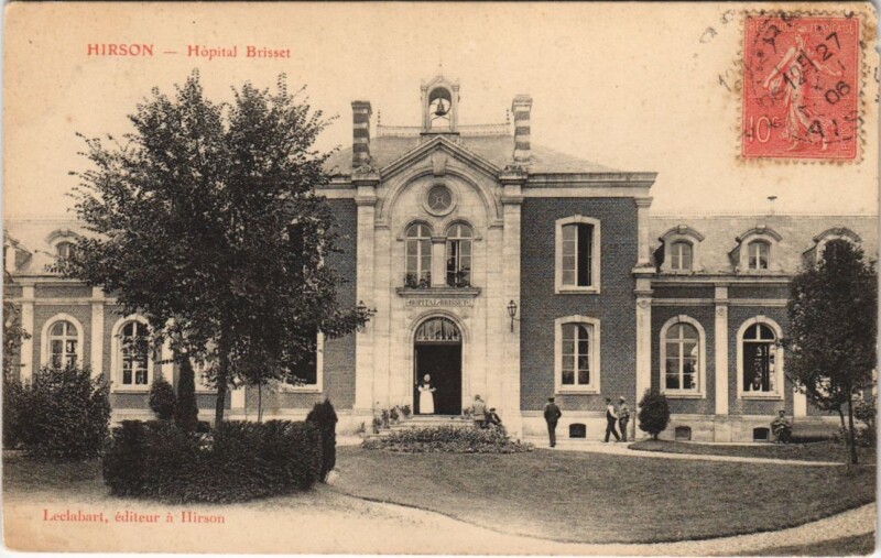 Carte postale ancienne Hirson Hopital brisset à Hirson
