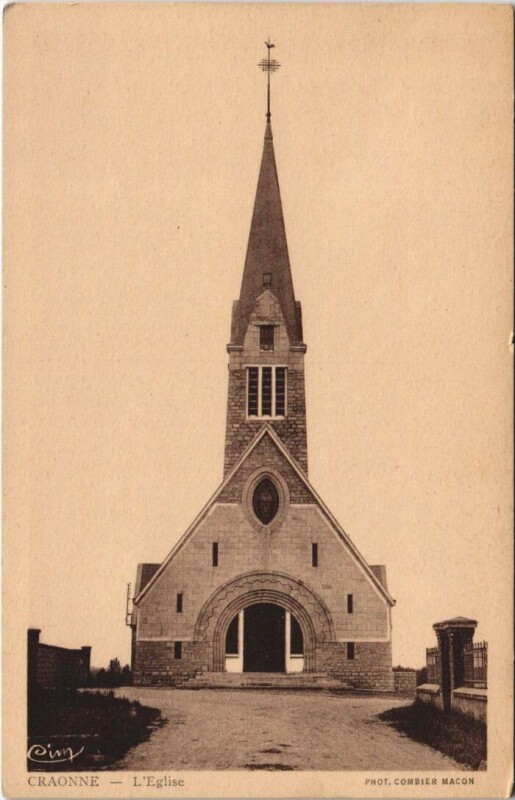 Carte postale ancienne Craonne L'Eglise à Craonne