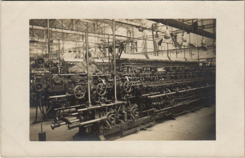 Carte postale ancienne Troyes carte photo Soc. De la Bonneterie à Troyes