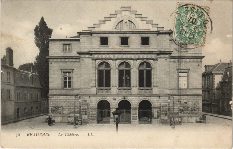 Carte postale ancienne Beauvais Le Theatre à Beauvais