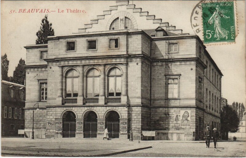 Carte postale ancienne Beauvais Le Theatre à Beauvais