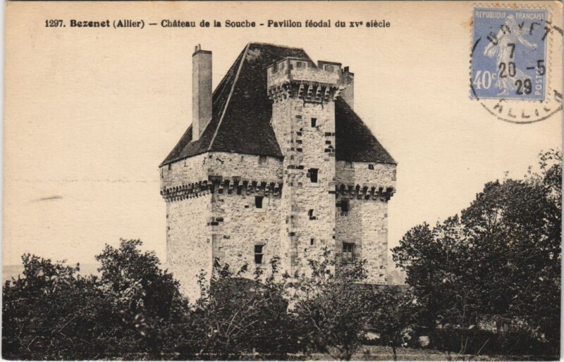 Carte postale ancienne Bezenet Chateau de la Souche