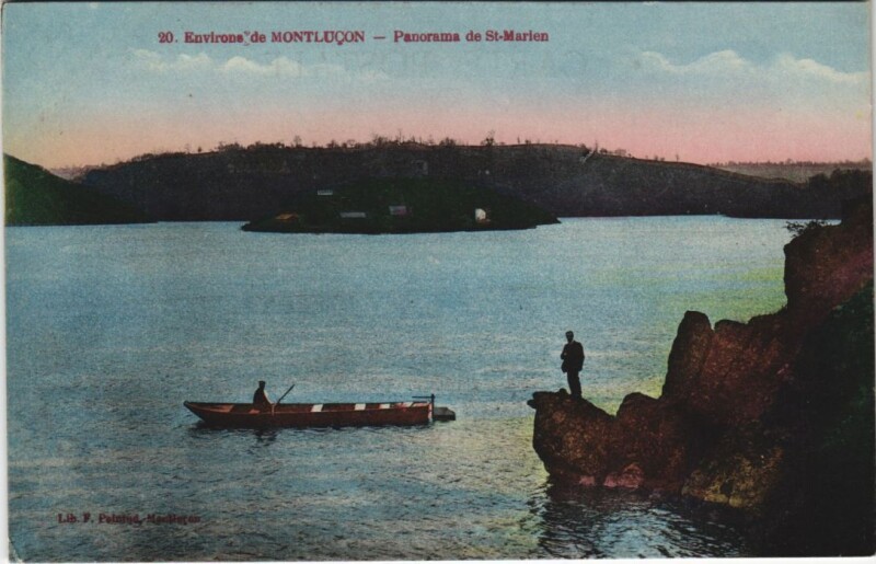 Carte postale ancienne Panorama de Saint-Marien