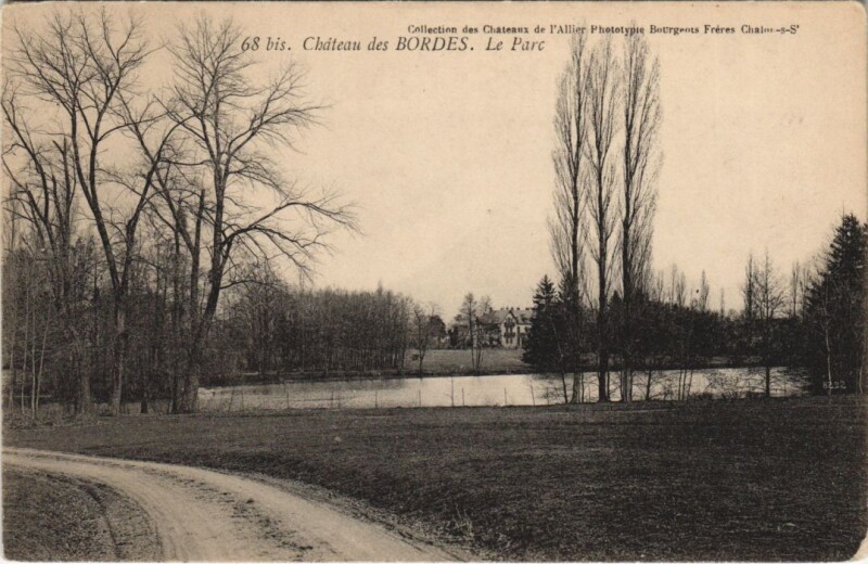 Carte postale ancienne Chateau de Bordes Le Parc