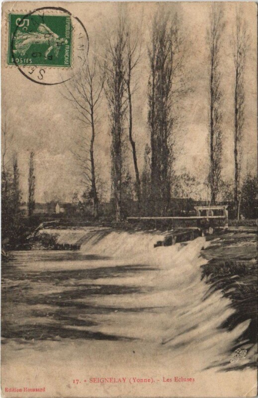 Carte postale ancienne Seignelay Les Ecluses à Seignelay
