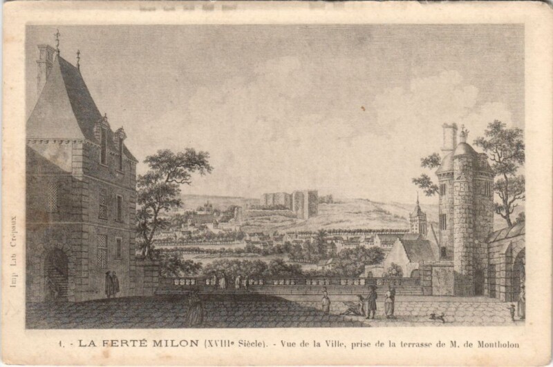 Carte postale ancienne La Ferte-Milon Vue de la ville