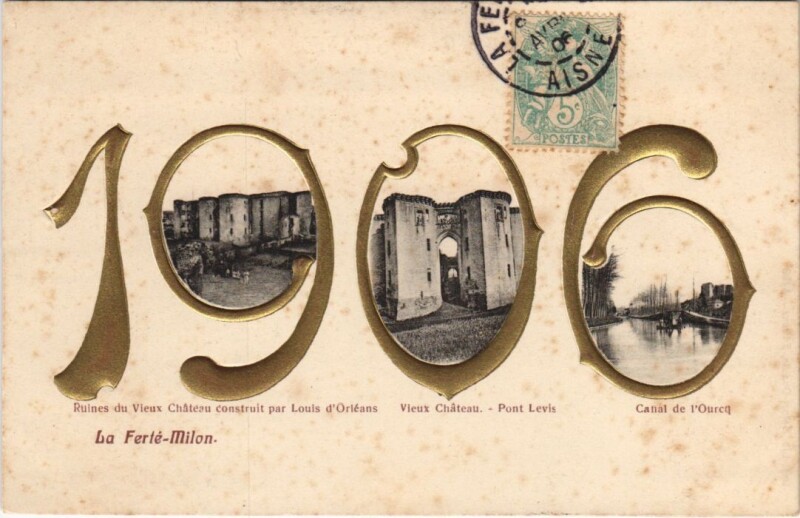Carte postale ancienne La Ferte-Milon 1906
