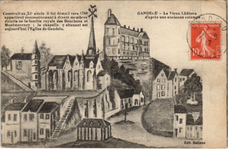 Carte postale ancienne Gandelu Le Vieux chateau à Gandelu