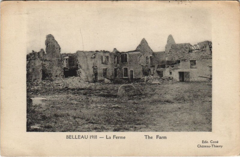 Carte postale ancienne Belleau La ferme à Belleau