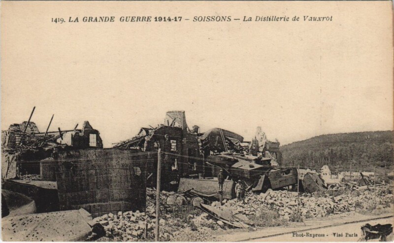 Carte postale ancienne La grande guerre Soissons à Soissons