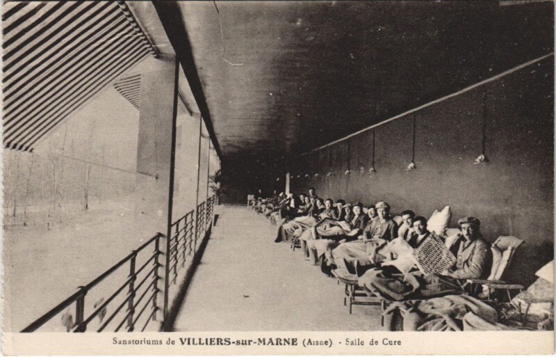 Carte postale ancienne Villiers-sur-Marne salle de cure