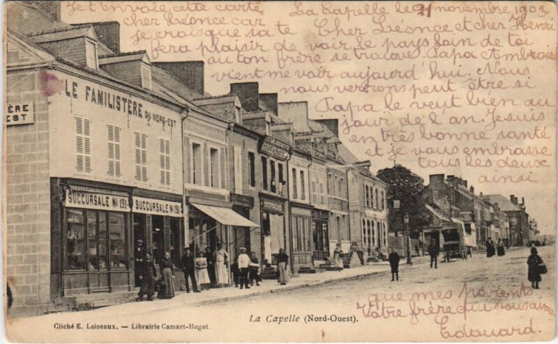 Carte postale ancienne La Capelle Nord ouest à La Capelle