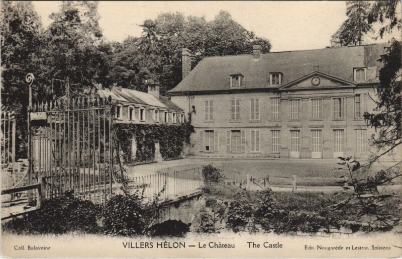 Carte postale ancienne Villers Helon La chateau