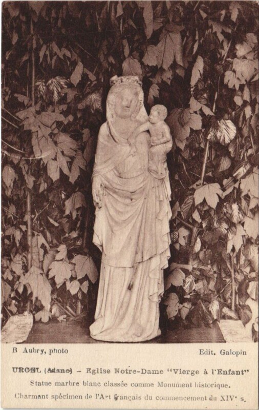 Carte postale ancienne Urcel Eglise notre dame à Urcel