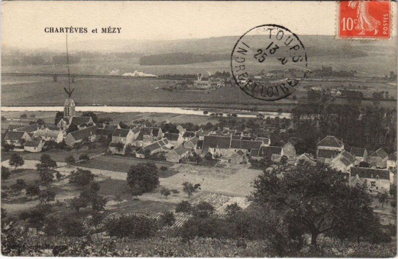 Carte postale ancienne Chartes et mezy