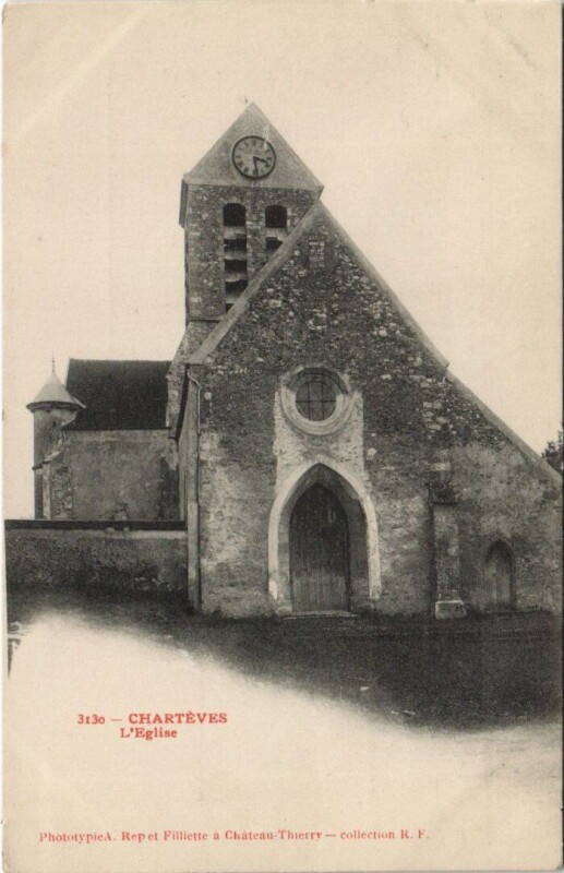 Carte postale ancienne Charteves L' Eglise