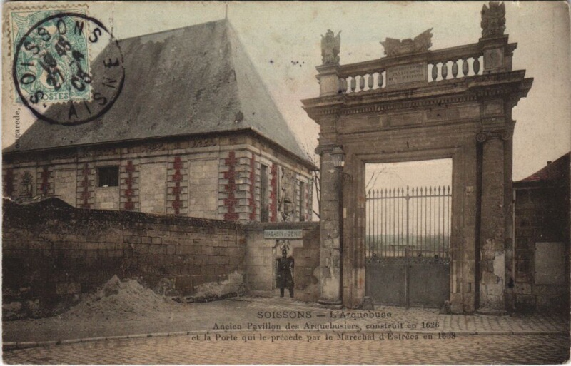Carte postale ancienne Soissons L'arquebuse à Soissons