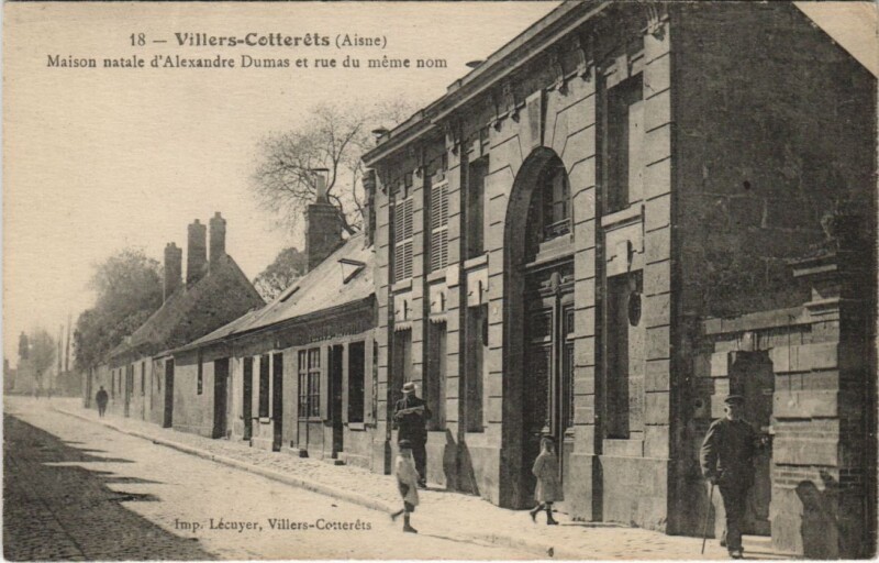 Carte postale ancienne Villers-Cotterets Maison natale d'alexandre