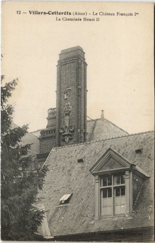 Carte postale ancienne Villers-Cotterets Le chateau