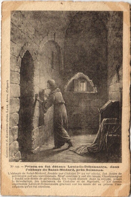 Carte postale ancienne Prison ou fut detenu louis