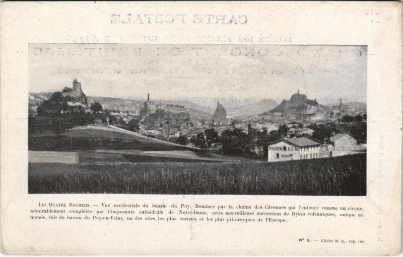 Carte postale ancienne LEs quatre rochers - Vue occidentale