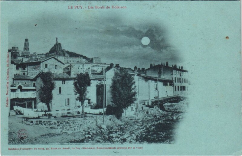 Carte postale ancienne Le Puy - Le bords du dolaizon