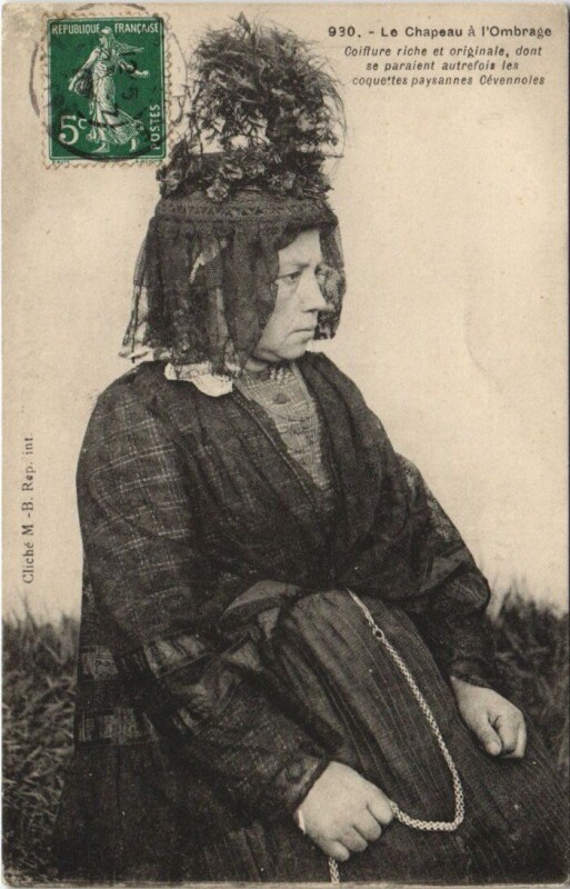 Carte postale ancienne Le chapeau a l'ombrage