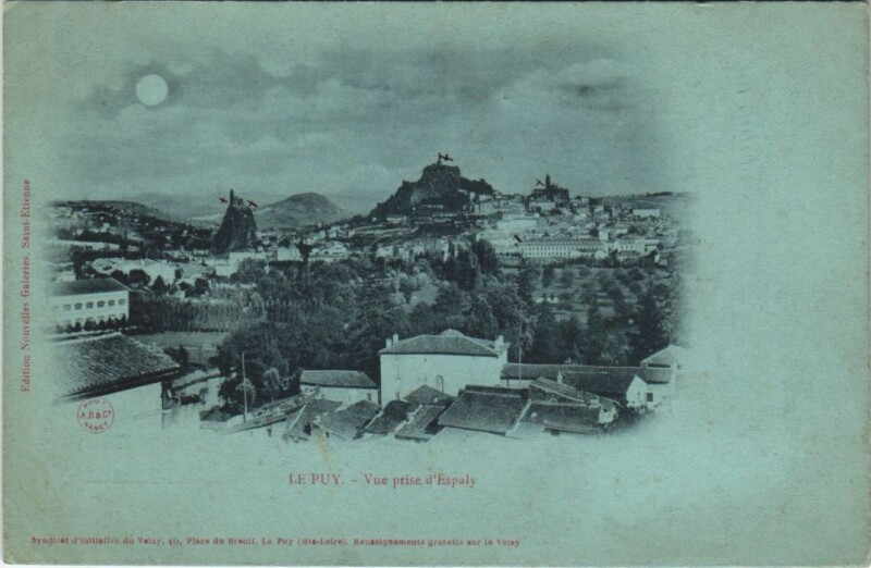 Carte postale ancienne Le Puy - Vue prise d'esplay