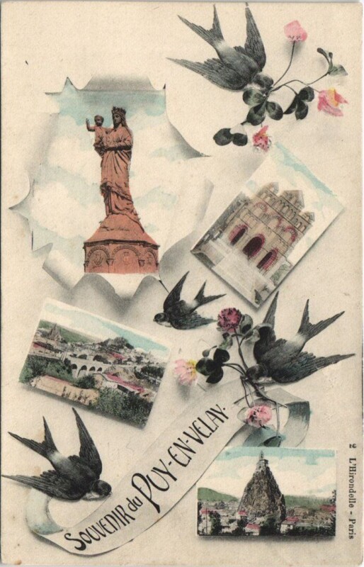 Carte postale ancienne Souvenir du Puy en Velay