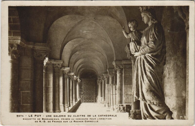 Carte postale ancienne Le Puy - Une galerie