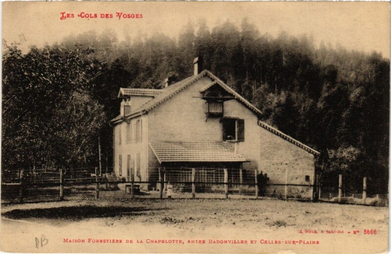 Carte postale ancienne Maison forestiere de la Chapelotte