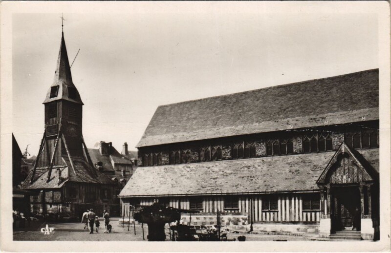 Carte postale ancienne Honfleur Eglise Sainte-Catherine à Honfleur