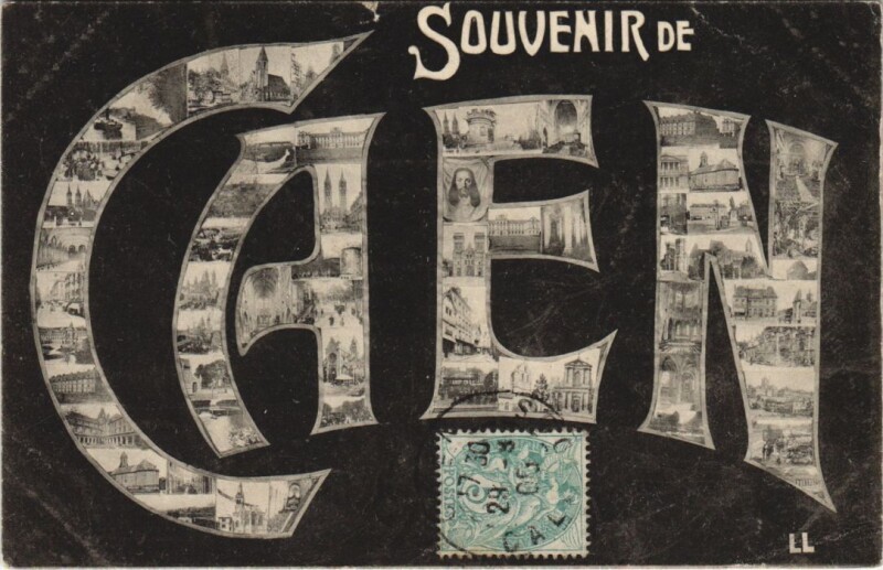 Carte postale ancienne Caen Scenes