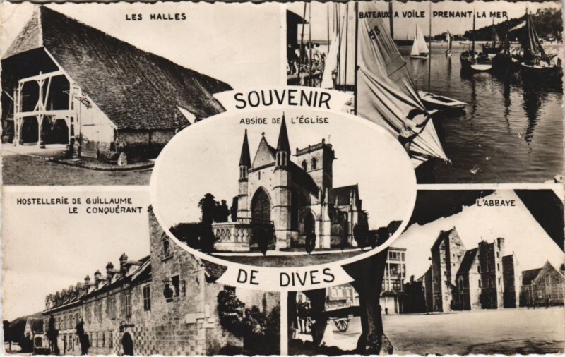 Carte postale ancienne Dives-sur-Mer Scenes à Dives-sur-Mer