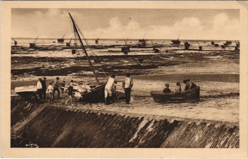 Carte postale ancienne Grandcamp-les-Bains La Petite Cale