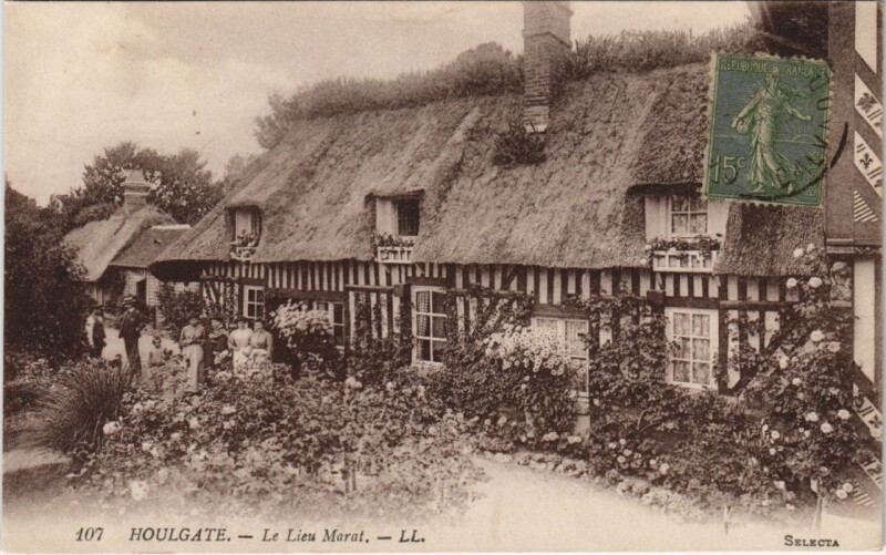 Carte postale ancienne Houlgate Le Lieu Marat à Houlgate