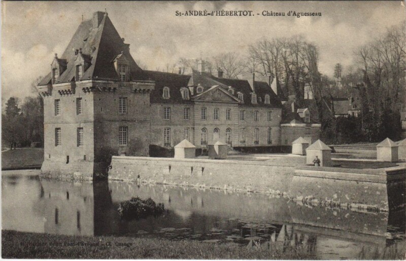 Carte postale ancienne Saint-Andre-d'Hebertot Chateau d'Aguesseau