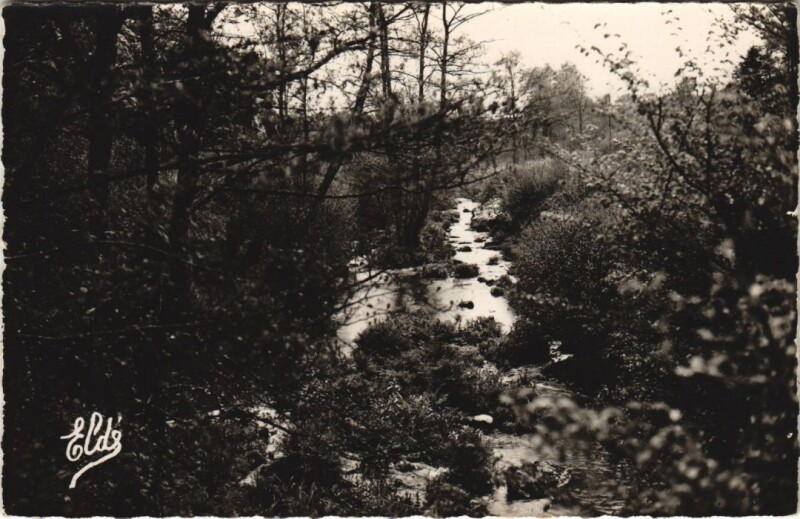 Carte postale ancienne Saint-Germain-le-Vasson Les Bords de la Laize à Saint-Germain-le-Vasson