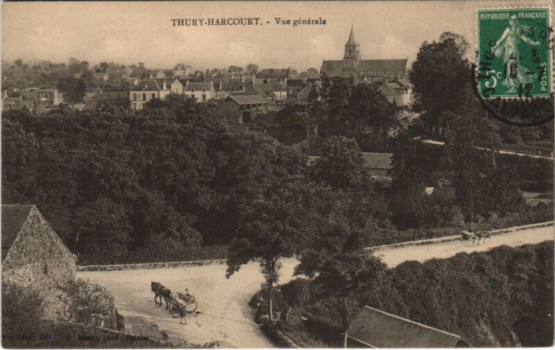 Carte postale ancienne Thury-Harcourt Vue Generale